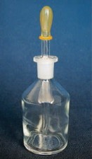 Butelka  50 ml z kroplomierzem - oranżowa