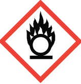 Piktogram nalepka GHS 03, 100x100mm