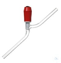 Kran Rotaflo 10 mm PTFE próżniowy - czerwony