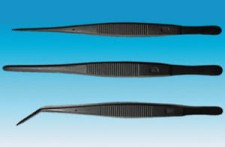Pęseta 130 mm zaokrąglona, z powłoką PTFE