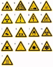 Znak ostrzegawczy przed skarzeniem biolog. 200mm