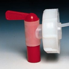 Zakrętka HDPE z kurkiem spustowym DIN 45 (3 szt.)