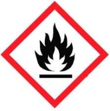 Piktogram nalepka GHS 02, 100x100mm